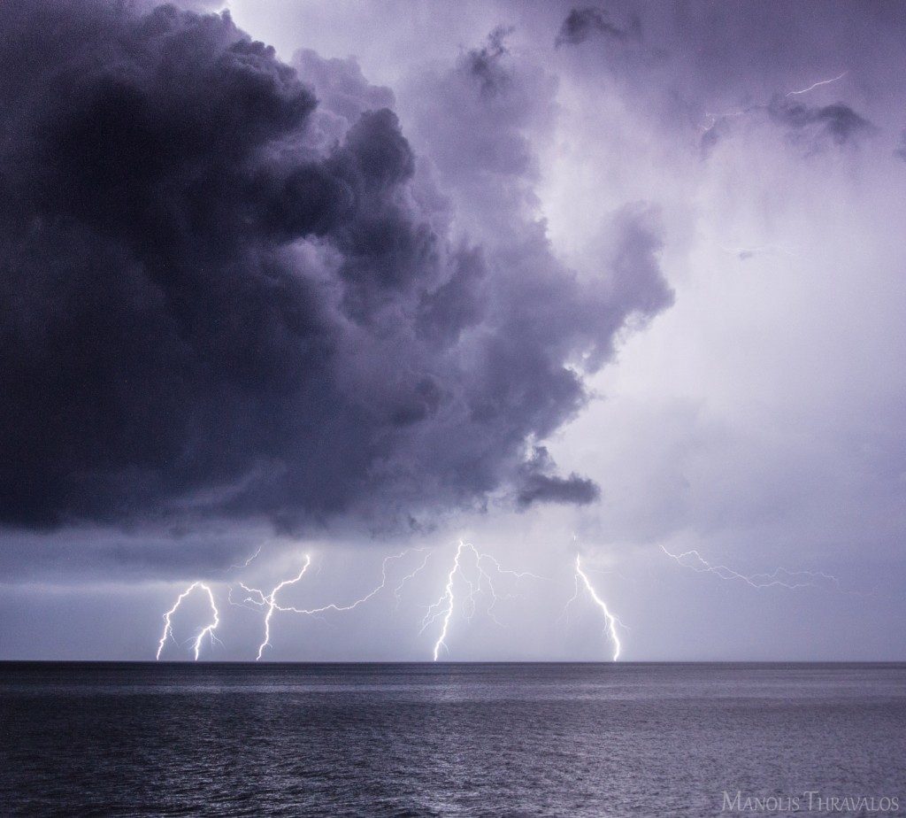 Καταιγίδα στα βόρεια του νησιού